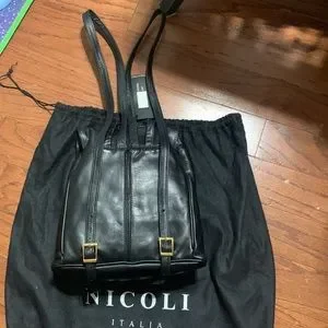 NICOLI | Bags | New Nicoli Leather Backpack Super Cute With 